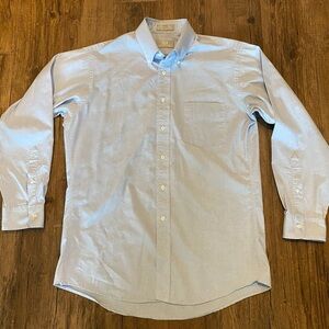 Stafford Men's Light Blue Casual Button Down Shirt